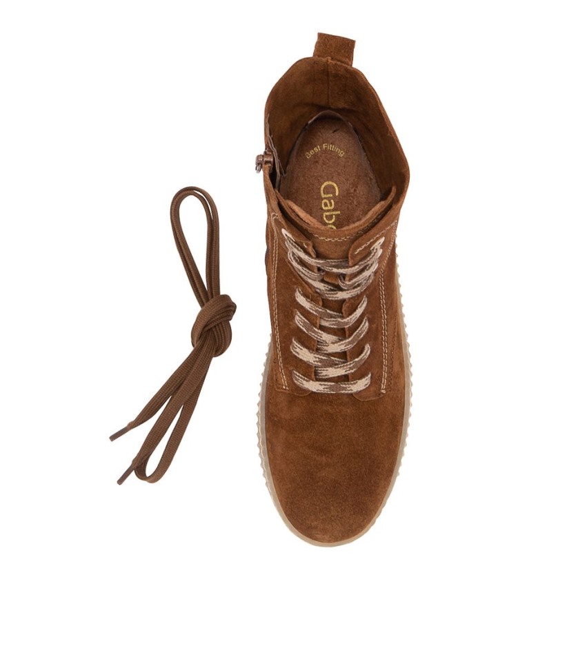 Gabour | Bottines Exclusives Arca En Daim Cognac